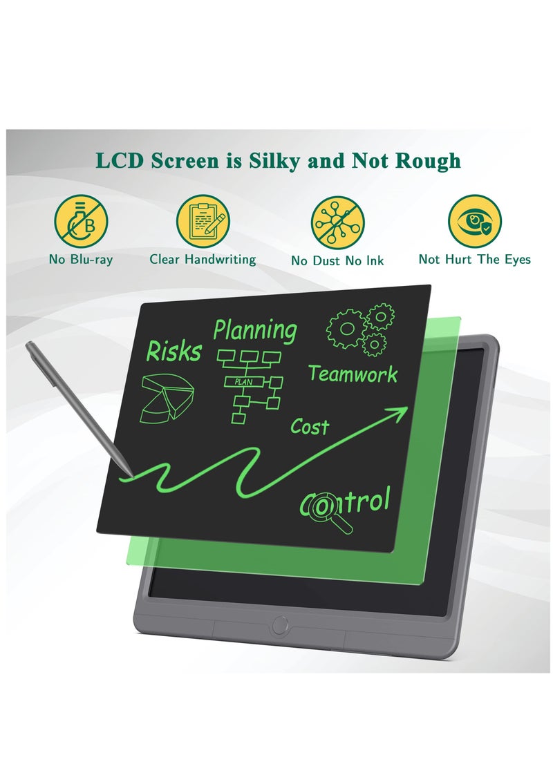 Excefore LCD Writing Tablet for Adults And Kids, 15 inch Drawing Writing Scribble Boards Writing Board, Good for Educational Learning Office Communication Tool, Office Memo Boards, Message Boards  - Image 3