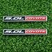 EmbRoom 2 Pcs 50L Coyote Emblems 3D Badge V8 Decal Engine Trunk Sticker Nameplate Letter Fit for Mustang 150 Red - Image 2