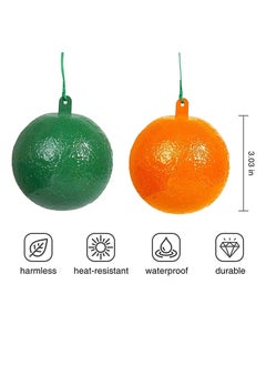 Y&D Fly Trap, Fruit Bug Ball Traps, 4 Pack Sticky Traps Hanging, for Indoors/Kitchen, Flexible Easy to Carry, Small Pumpkin Trap Home Against Pests Flies, Indoor/Plants  - Image 3