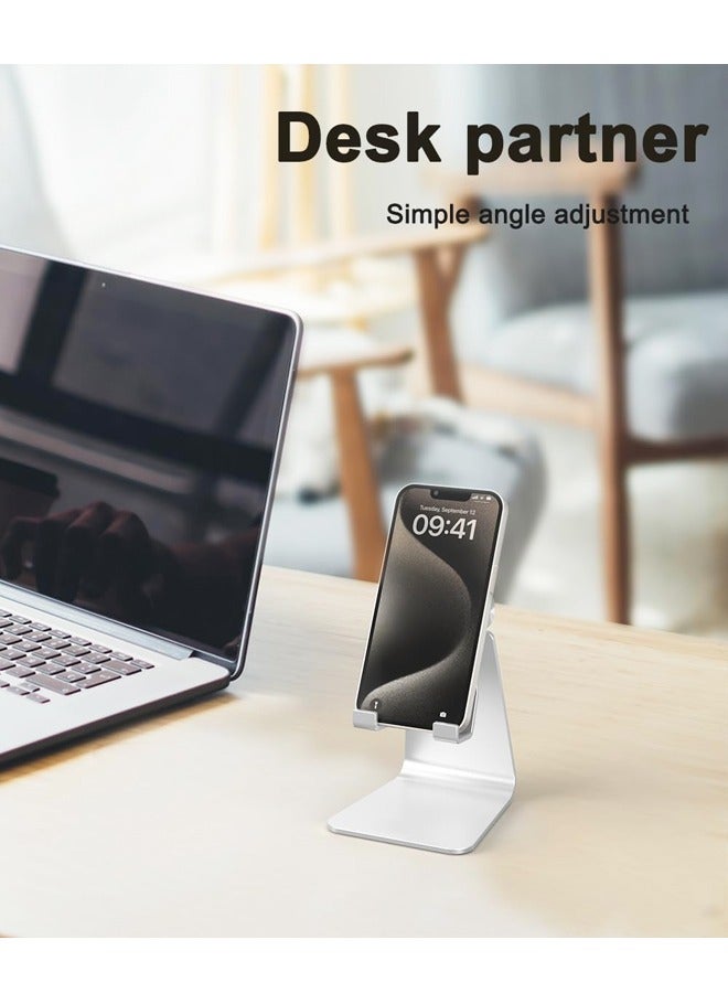 Cell Phone Stand for Desk- Adjustable Phone Stand Holder, Cradle, Dock, Desktop Stand for iPhone 16, 15, 14, Plus, Pro, Pro Max, 13 12 X XS - Image 5