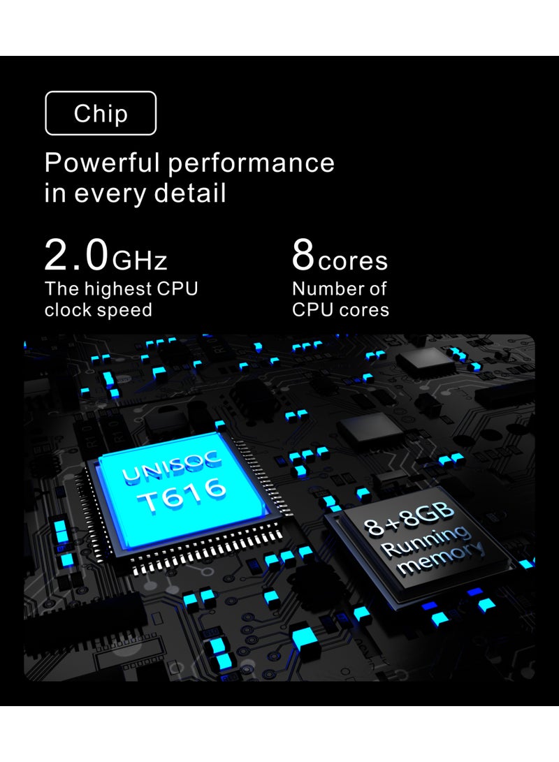 VIKUSHA V-Z70plus 16GB RAM+256G  WiFi 4GLTE   Android 13  10.95-inch BLUE Tablet WITH KEYBOARD - Image 4