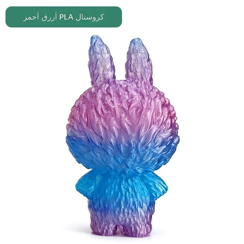 PLA Silk 3D Printer Filament 1KG, Transparent Gradient Crystal Finish, 1.75mm, 330m Spool, Compatible with Bambu Lab and Creality Printers