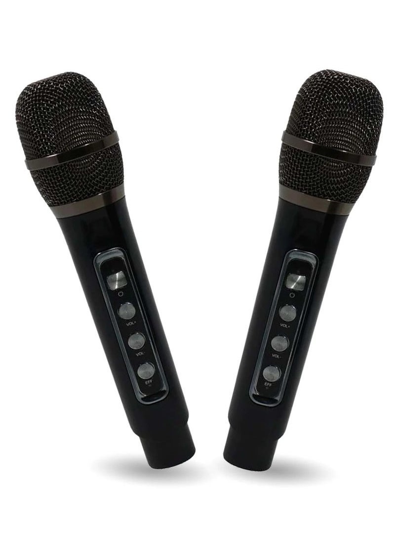 Smart Berry - M25 Wireless Bluetooth Karaoke System with Dual Microphones | Portable Speaker with Echo Control & LED Lights | High-Fidelity Sound for Home, Outdoor Events, Parties & Gatherings | Rechargeable Battery | AUX/USB/TF Card Support - Image 1
