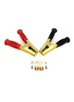 Heavy Duty Crocodile Clamp Thicken Pure Copper 500A-1500A Car Battery Charger Clamps Power Replacement Battery Alligator Clips, Welding machine clamp clamp for Car, Auto, Boat(2PCS)Large