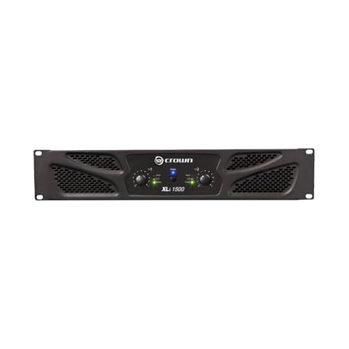 Crown XLi1500 Two-channel, 900-Watt Bridged 8Ω Power Amplifier. Professional DJ, PA, Stage Amp. Black - Image 1