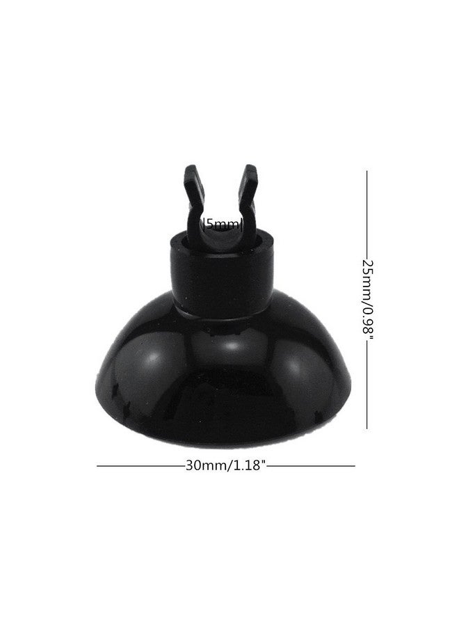 Honbay 20pcs Aquarium Black Sucker Clip Suction Cups Airline Tubing Holder - Image 3