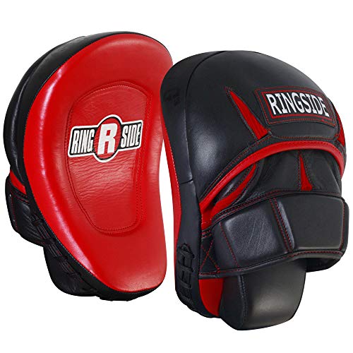 Ringside Pro Panther Boxing MMA Punch Mitt, One Size, Red/Black - Image 1