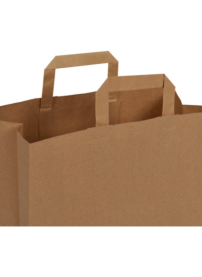 Packanya 32x30x17-100 Pieces Flat Handle Kraft Bag  - Image 3