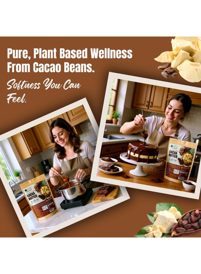 BLISS OF EARTH Organic Cocoa Butter 1KG for Chocolate Making Food Grade Raw & Organic For Hair Skin & Stretch Marks - Image 5