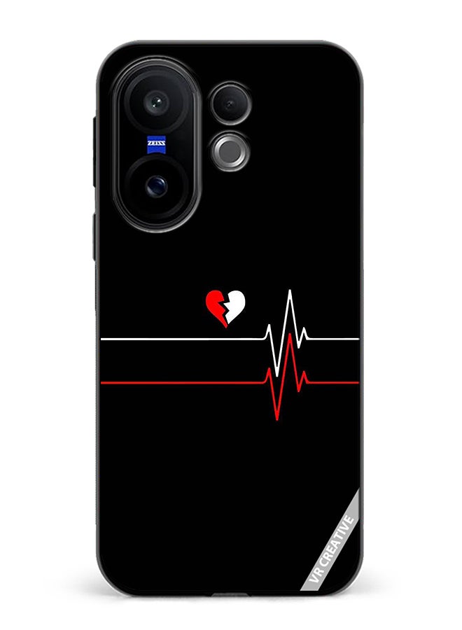 Protective Case Cover For Vivo X200 FE Heartbeat Design Multicolour