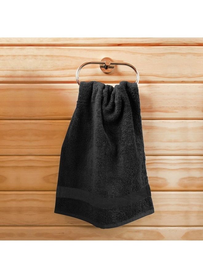 Utopia Towels - Salon Towel, Pack of 24 (Not Bleach Proof, 16 x 27 Inches) Highly Absorbent Cotton Towels for Hand, Gym, Beauty, Spa, and Home Hair Care, Black - Image 1