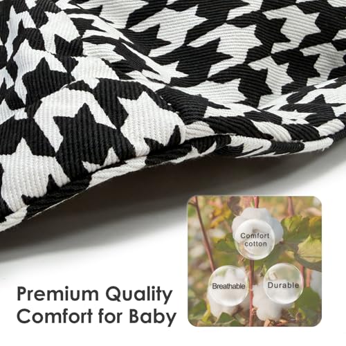 Shiaon Baby Sling Carrier Newborn to Toddler, Adjustable Toddler Carrier Sling Baby Carrier Toddlers Sling Carriers Hip Carriers for 8-40lbs, Black Houndstooth - Image 2