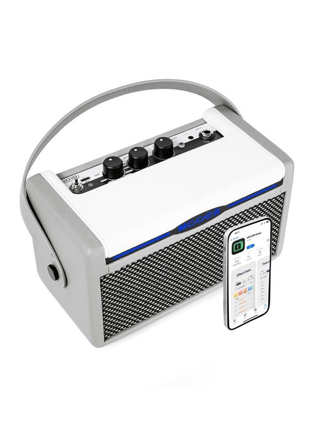 Mooer Sd10I 10W Guitar Amplifier for Practice with Smart Effects App, Portable Led Light Stero Sound, 49 Types, 52 Models Amplifier, Loop, Electronic Drums, Bass Tuner ( - Image 1