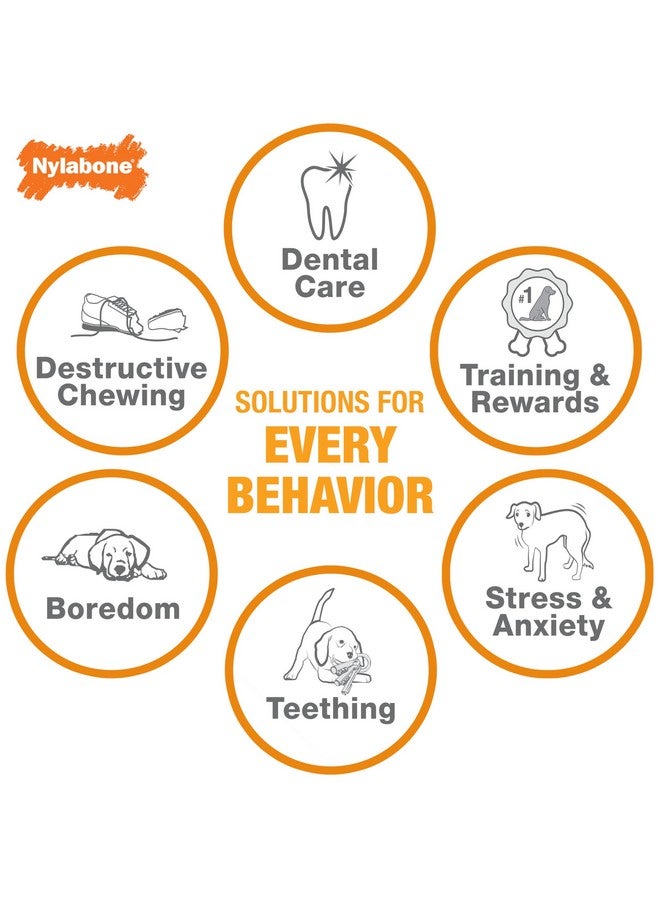 Nylabone Original Bone Power Chew Toy for Dogs, Durable Dog Toys for Aggressive Chewers, Peanut Butter Flavor, Small - Up to 25 Ibs, 3 Pack - Image 4