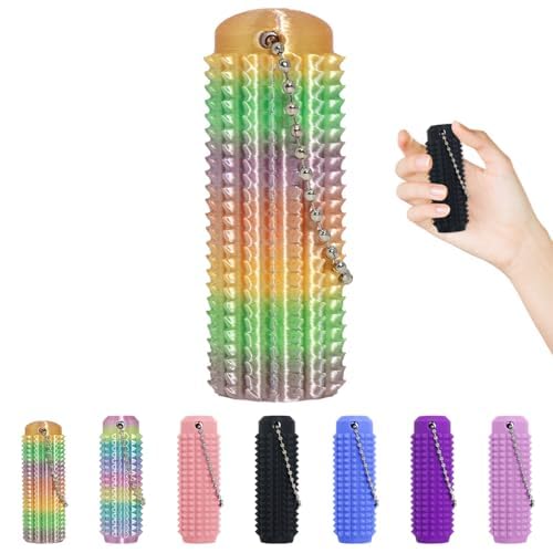 XNJAMG Little Ouchies Fidget ToysPain Stim Fidget Toy Reduce Stress for AdultsAnxiety Relief Pain StimSpiky Fidget Keychain for AnxietySensory ToysNovelty Gifts for Friends - Image 1