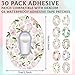 Panelee 30 Pcs 10 Styles Adhesive Patches Compatible with Dexcom Sweatproof Colorful Sensor Floral Adhesive Tape with Split Backing Continuous Glucose Monitor Protection G6394 x 276 Inches - Image 4