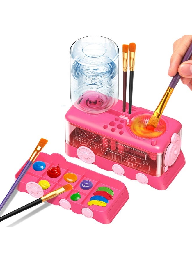 general Wash Brush Cleaner - automatically Changes Water, Pen Holder With Multiple Color Options for Washing Brushes.