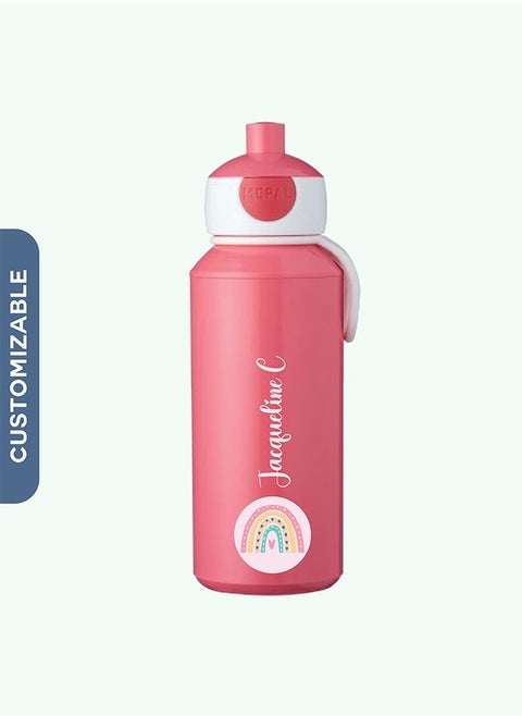 Drinking bottle pop-up Campus 400 ml - Pink Colour Personalised Bottle
