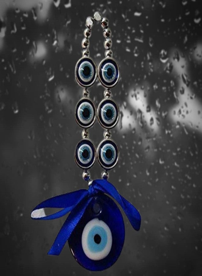 PANCIKAA Global Blue Medium Evil Eye Hanging for Car & Door/Office Hanging for Good Luck and Prosperity AAA Quality-7cm - Image 4
