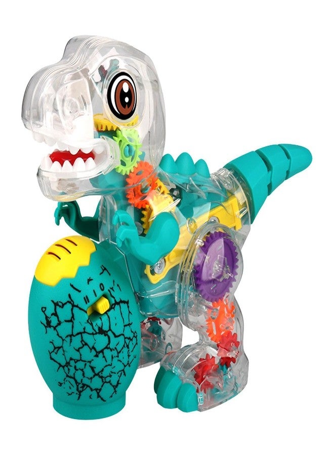 PEZYOX Plastic 3D with 360 Degree Rotation, Gear Simulation Mechanical Sound and Light Dino Toy for Boys and Girls - Image 1