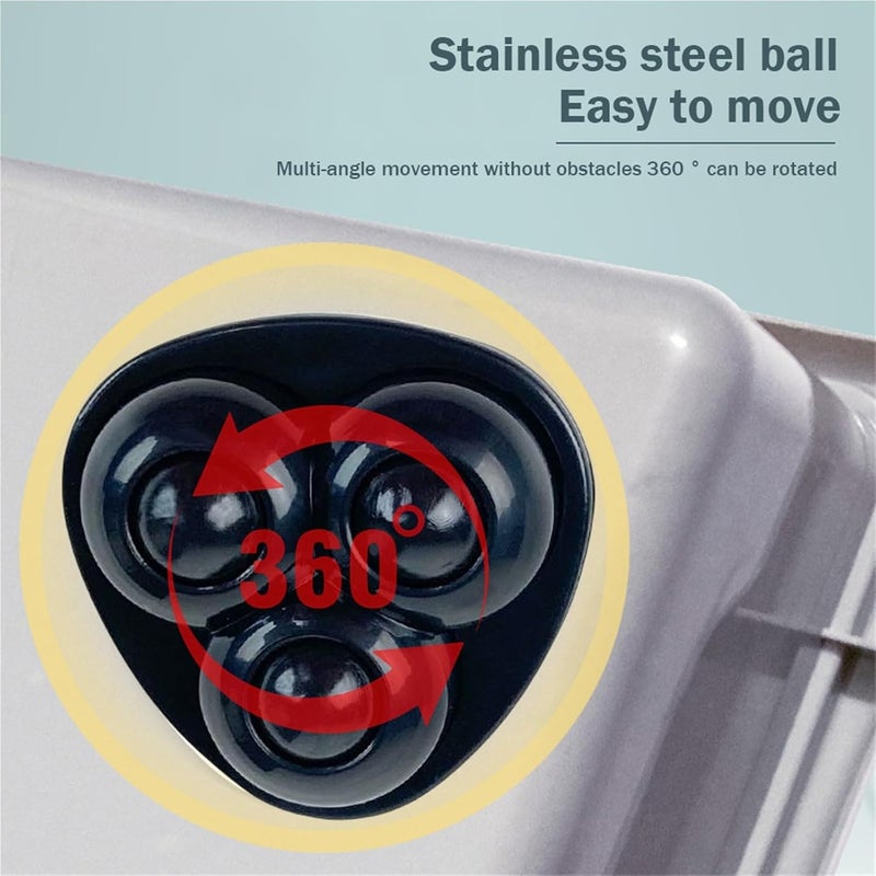 Black Style A Self Adhesive Swivel Caster Wheels 32pcs No Noise Furniture Casters - Image 5