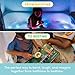Glo Pals Blair Bath Bedtime Bundle Light Up Bath Toy with 1 Interactive Book 2 Light Cubes 1 Magic Magnifier Toddler Bath Toys Set with Storybook Character Educational Kids Bath Time Fun - Image 4