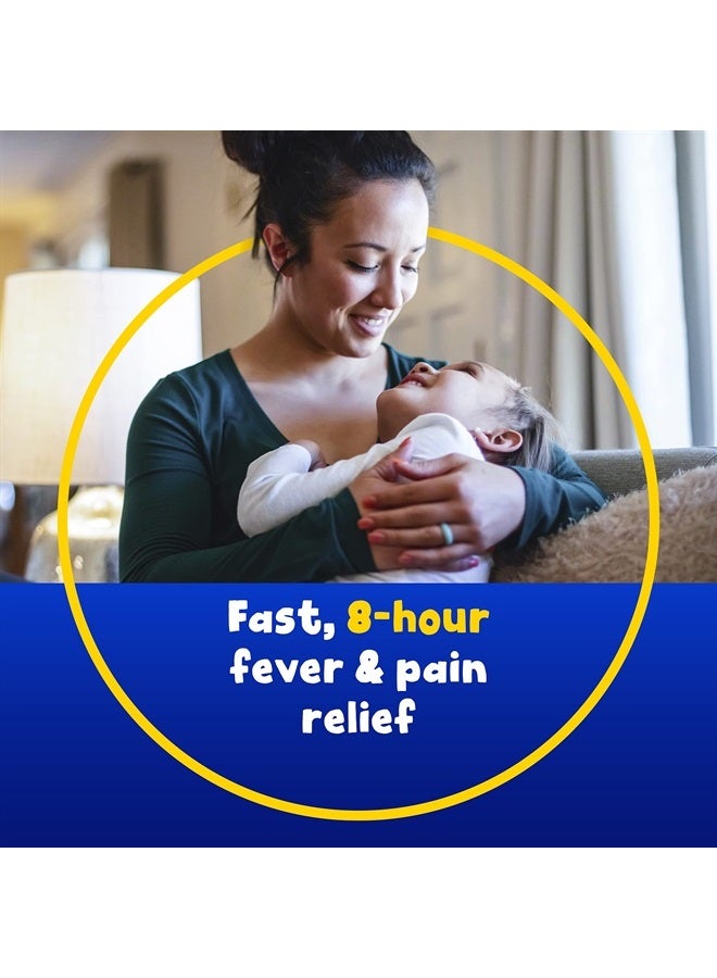 Advil Children's Pain Reliever and Fever Reducer, Dye Free Children's Ibuprofen for Pain Relief, Liquid Ibuprofen for Children, White Grape - 4 Fl Oz (Pack of 3) - Image 2