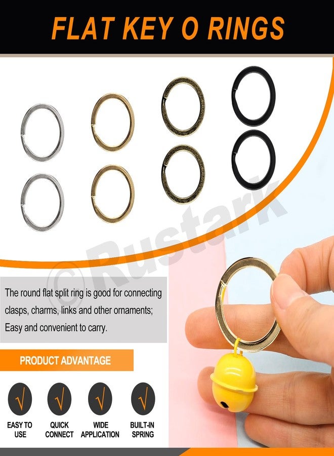 Rustark 321Pcs 4 Colors Key Chain Rings Set with Hook Pliers Include Jump Rings Lobster Claw Clasps Keychain Hooks with Key Rings for Necklace Bracelet Crafts Jewelry Making - Image 5