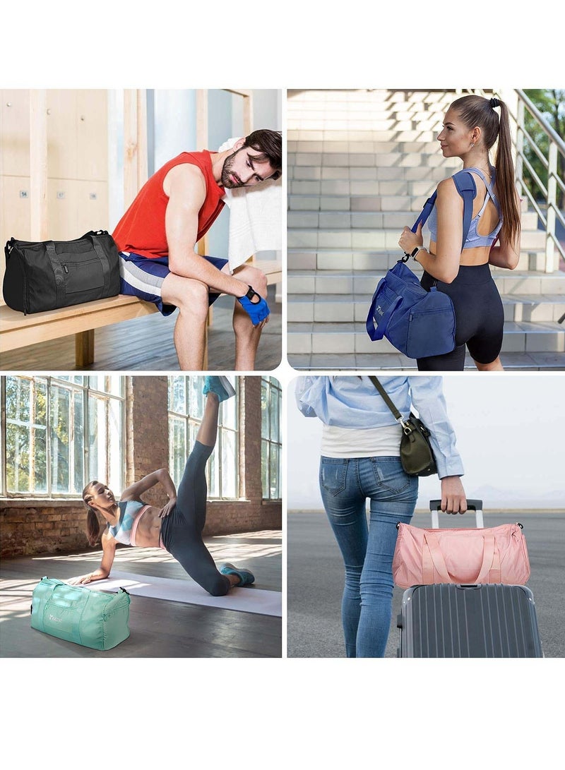 KASTWAVE Gym Bag for Women and Men, Dry Wet Separation Sports Sling Bag with Shoe and Wet Clothes Compartments, Waterproof Duffle Bag Lightweight Carryon Gym Bag (Pink) - Image 2