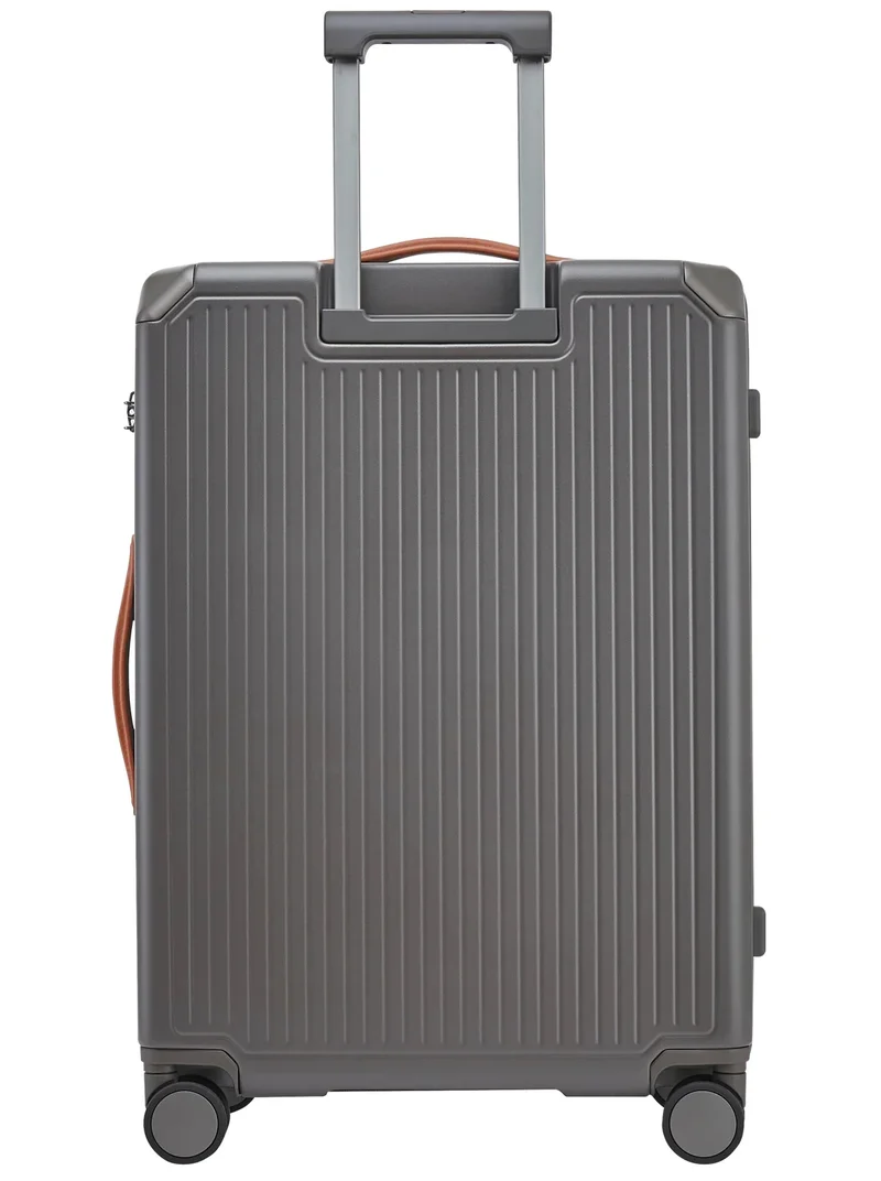 Echolac  Shogun 24-Inch Hardside 4-Double Wheeled Medium Non-Expandable Check In Luggage Trolley - Grey  | Best Price UAE