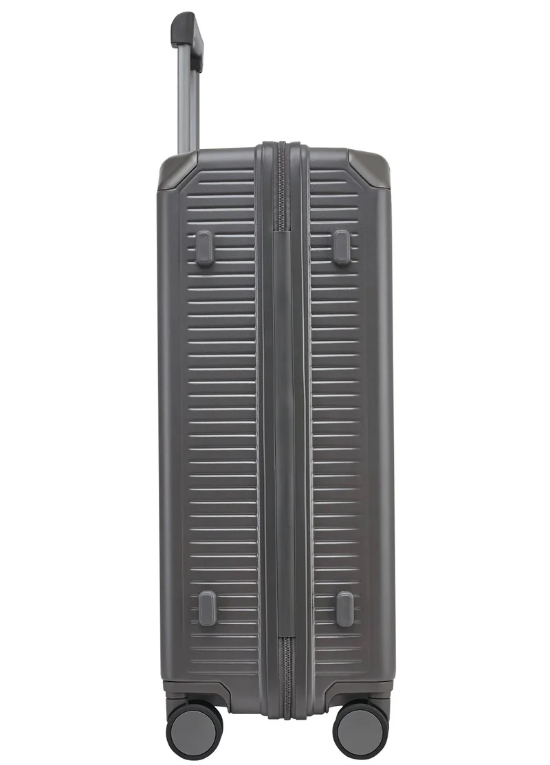 Echolac  Shogun 24-Inch Hardside 4-Double Wheeled Medium Non-Expandable Check In Luggage Trolley - Grey  | Best Price UAE