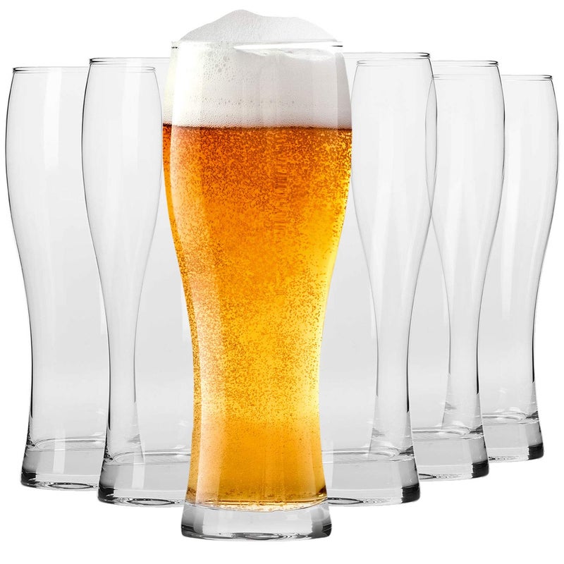 Krosno Krosno Tall Beer Pint Glasses Set of 6 169 oz Chill Collection Beer Tatsing Lager IPA APA Glasses Dishwasher Safe Made in Europe 