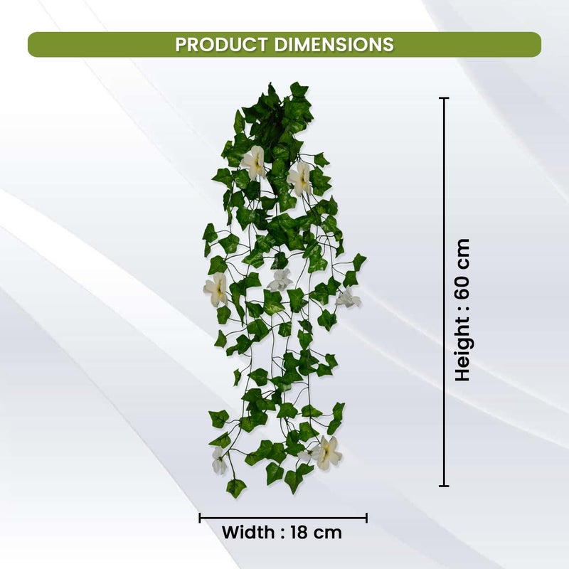 DecoreBugs DecoreBugs Artificial Flower Plants Leaves Hanging Ivy Garlands Plant Greenery Vine Creeper Home Decor Door Wall Balcony Decoration Party Festival Craft Pack of 1  - Image 3