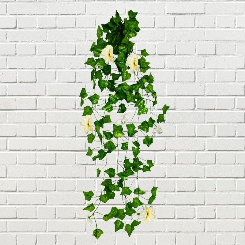 DecoreBugs DecoreBugs Artificial Flower Plants Leaves Hanging Ivy Garlands Plant Greenery Vine Creeper Home Decor Door Wall Balcony Decoration Party Festival Craft Pack of 1  - Image 1