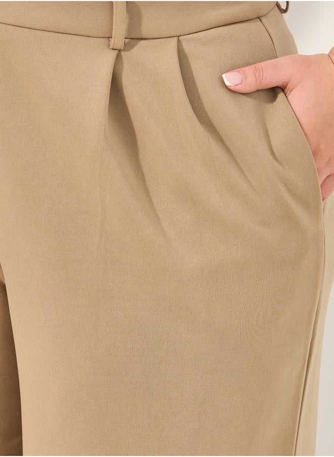 Styli - Solid Wide leg tailored trouser - Image 1