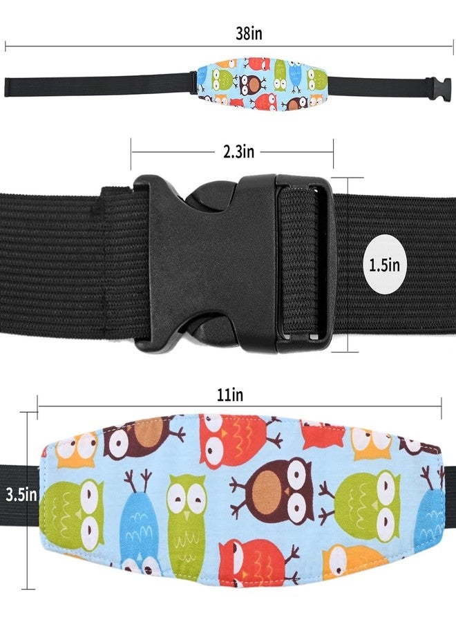 Synlark® Head Band Strap Headrest for Sleeping Traveling - Adjustable, Comfortable, Safe Head Support for Toddlers, Kids in Car Seats, Strollers and High Chairs (Blue) - Image 2