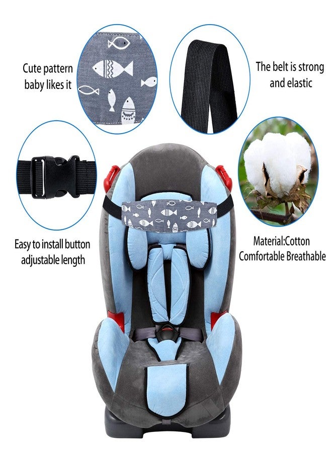 Synlark® Head Band Strap Headrest for Sleeping Traveling - Adjustable, Comfortable, Safe Head Support for Toddlers, Kids in Car Seats, Strollers and High Chairs (Blue) - Image 4