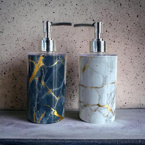 Haristar Soap Dispenser Bottle for Bathroom | Handwash Liquid Soap Dispenser Pump Bottle | Bathroom Accessories | 350ml (White) (Italyan) - Image 5