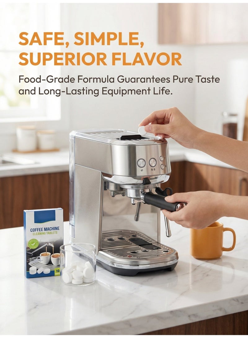 Lahoon Espresso Machine Cleaning Tablets 10 Count, Food-grade Automatic Coffee Machine Cleaning Tablet Tea Cup Descaling Tablets - Image 5
