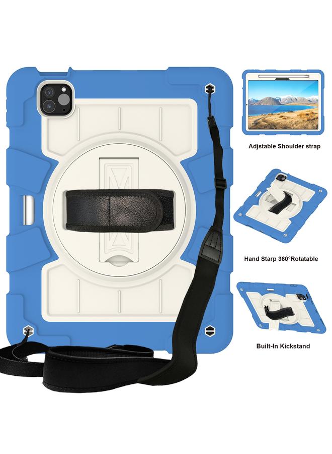 Zaboon Case For iPad Pro 11 2024 Silicone Hybrid PC Shockproof Tablet Case with Shoulder Strap - Image 1