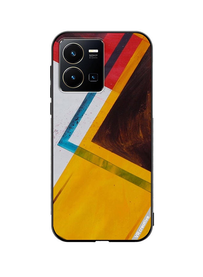 Protective Case Cover For Vivo Y35 Abstract Design Multicolour