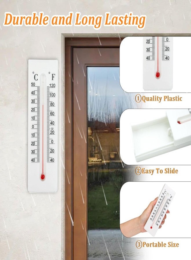 Dexspoeny Key Cabinet Outdoor, Key Lock Box, Thermometer Decorative Hide a Keys Lockbox for Outside Waterproof Dexspoeny Secret Hidden Storage Coins, Money and Hold House Spare Keys for Safe Storage - Image 3