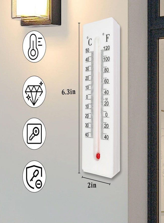 Dexspoeny Key Cabinet Outdoor, Key Lock Box, Thermometer Decorative Hide a Keys Lockbox for Outside Waterproof Dexspoeny Secret Hidden Storage Coins, Money and Hold House Spare Keys for Safe Storage - Image 2