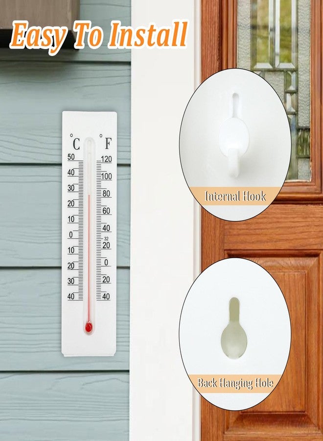 Dexspoeny Key Cabinet Outdoor, Key Lock Box, Thermometer Decorative Hide a Keys Lockbox for Outside Waterproof Dexspoeny Secret Hidden Storage Coins, Money and Hold House Spare Keys for Safe Storage - Image 4