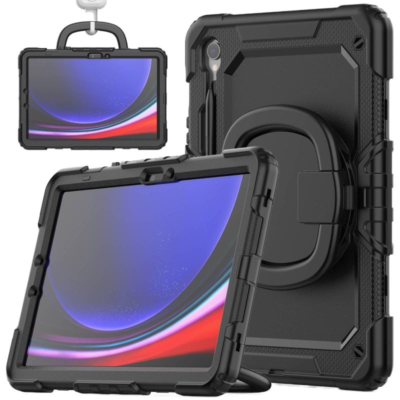 DGG حافظة آيباد متوافقة مع عدة موديلات آيباد باللون أسود باللون الأسود iPad - Image 2