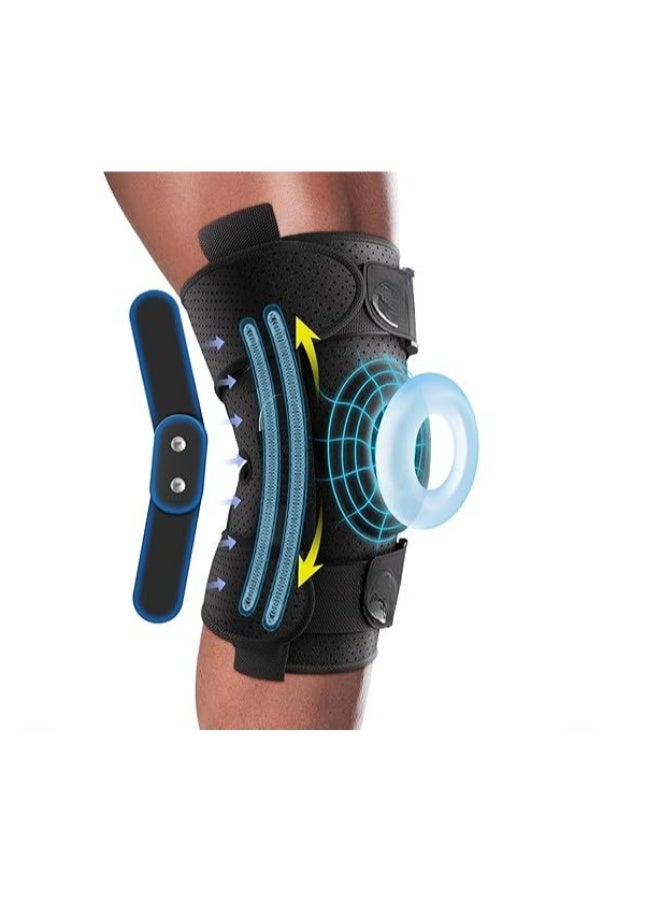 Adjustable Hinged Knee Brace with Side Stabilizers – Maximum Support for ACL, Meniscus & Arthritis Pain - Image 1