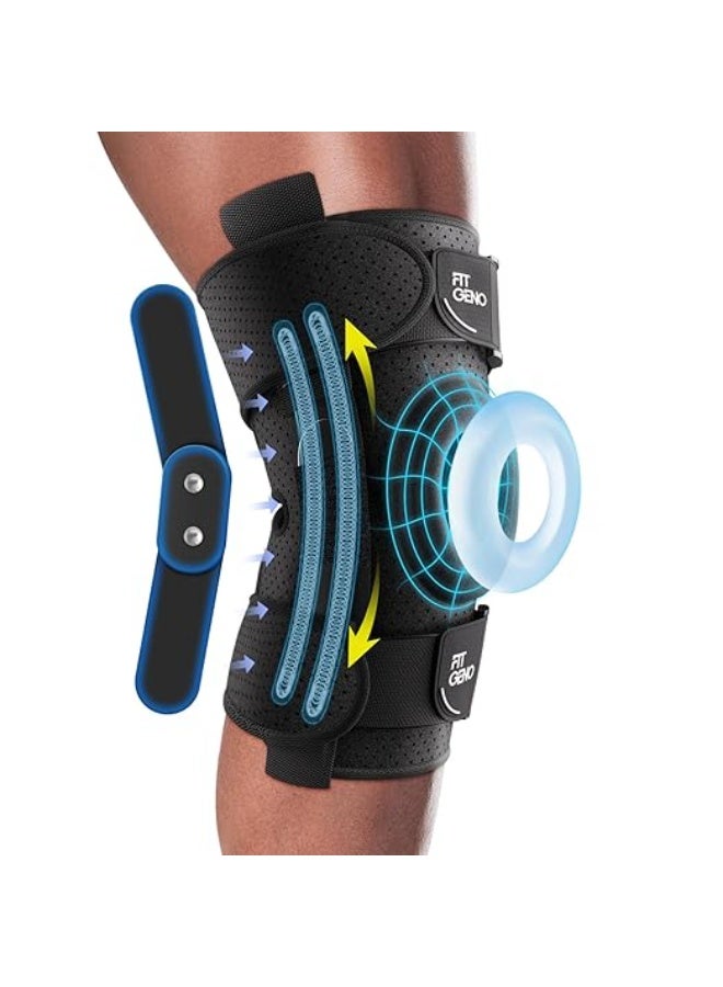 Adjustable Hinged Knee Brace with Side Stabilizers – Maximum Support for ACL, Meniscus & Arthritis Pain - Image 4