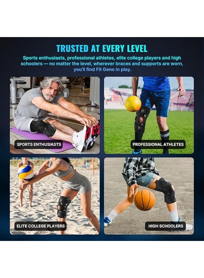 Adjustable Hinged Knee Brace with Side Stabilizers – Maximum Support for ACL, Meniscus & Arthritis Pain - Image 2