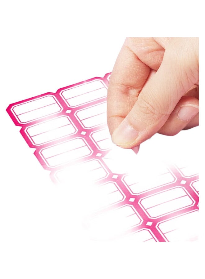 Dsb (Dishibi) 3840 Pieces 24×14Mm Label Paper Stickers, Self-Adhesive Sticky Notes, Easy-Tear Memo Pads, Office Supplies, Markers, 4621 Red - Image 2