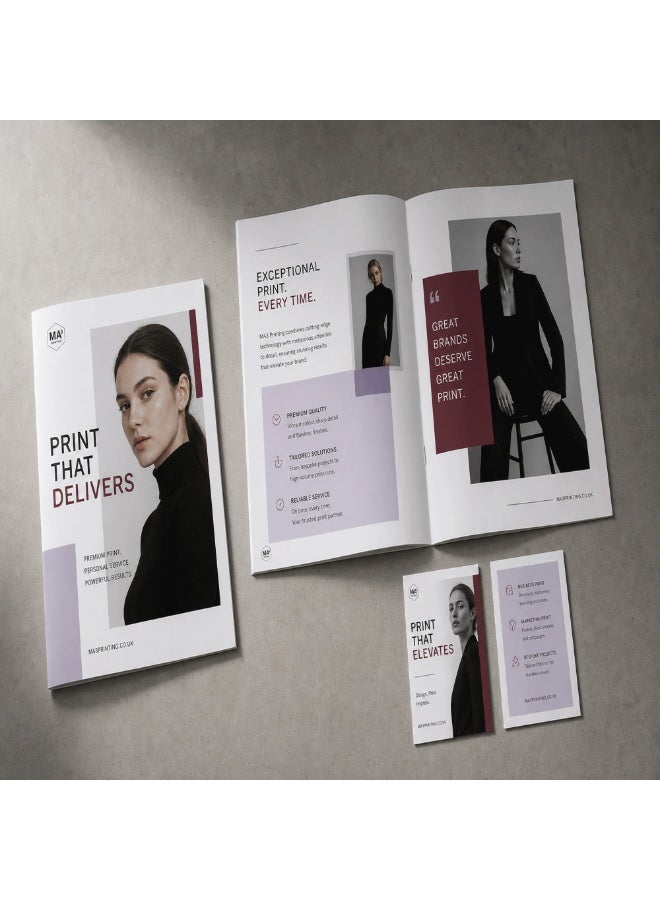 🎉 Business Promotion Combo | Large A4 Brochures (50pcs) + A6 Glossy Flyers (100pcs) | Fast 48-Hour Delivery - Image 2